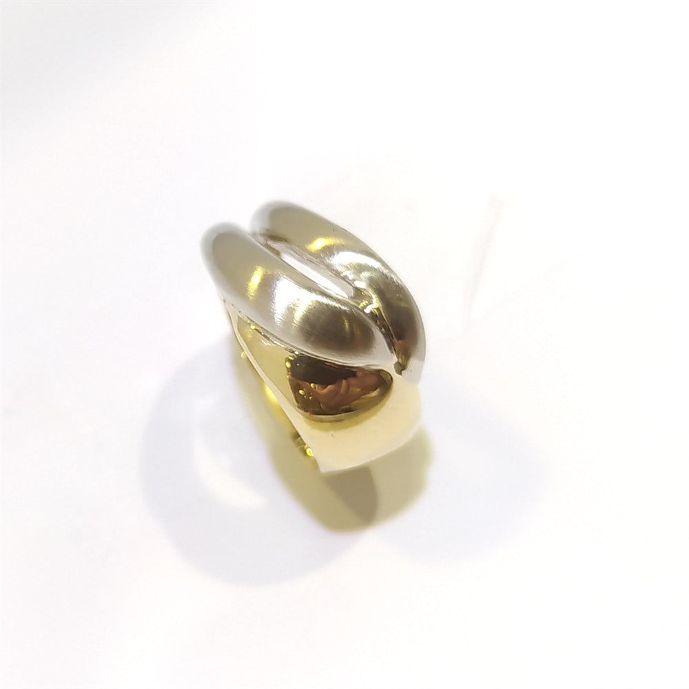 Taşsız Fütüristik Tasarım Yüzük 14 Ayar Altın