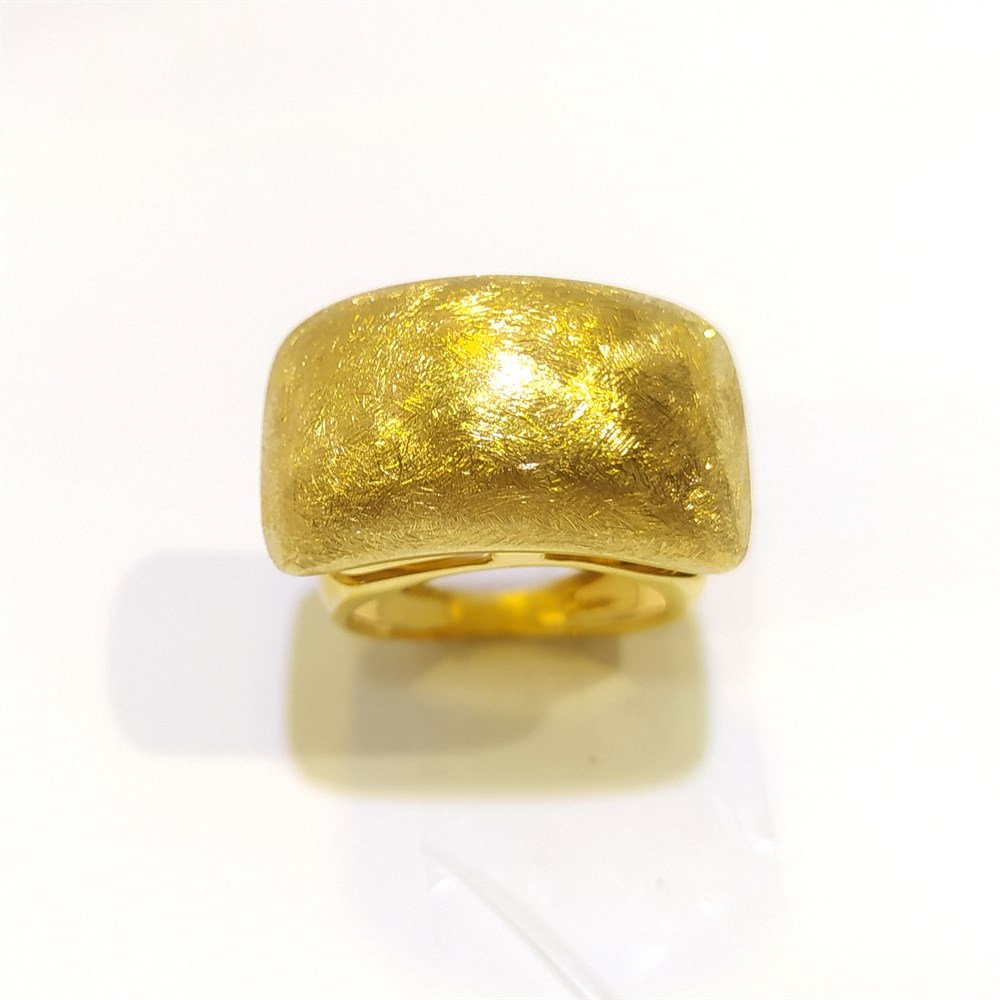 Taşsız Fütüristik Tasarım Yüzük 14 Ayar Altın
