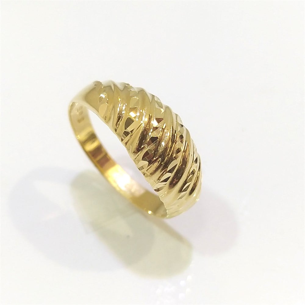 Taşsız Kalemli Yüzük 14 Ayar Altın