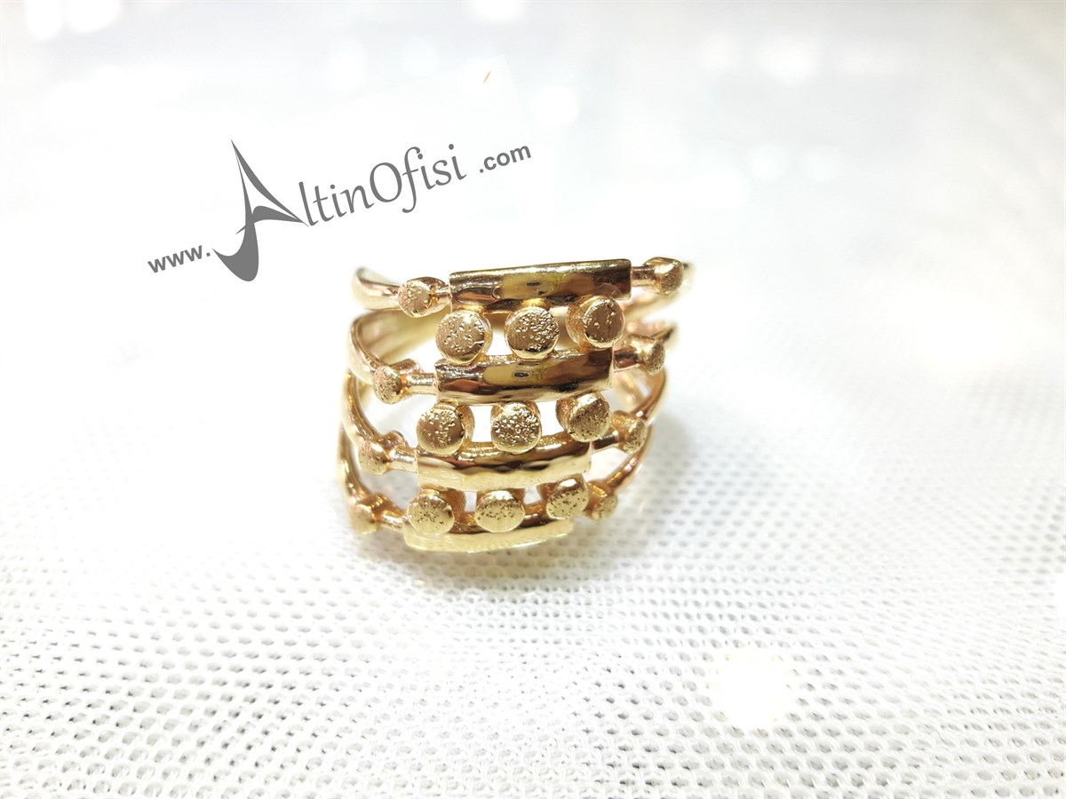 Taşsız Yüzük Sarı  14 Ayar Altın