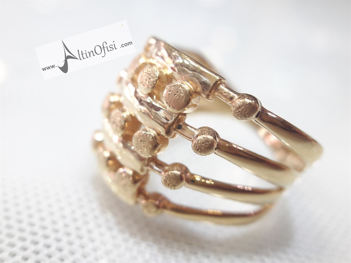 Taşsız Yüzük Sarı  14 Ayar Altın