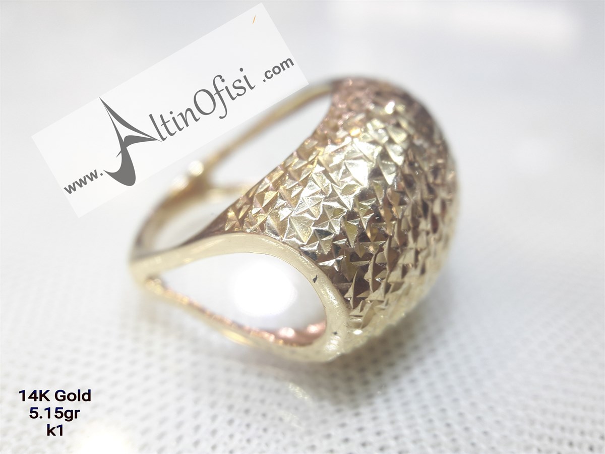 Taşsız Yüzük Sarı 14 Ayar Altın