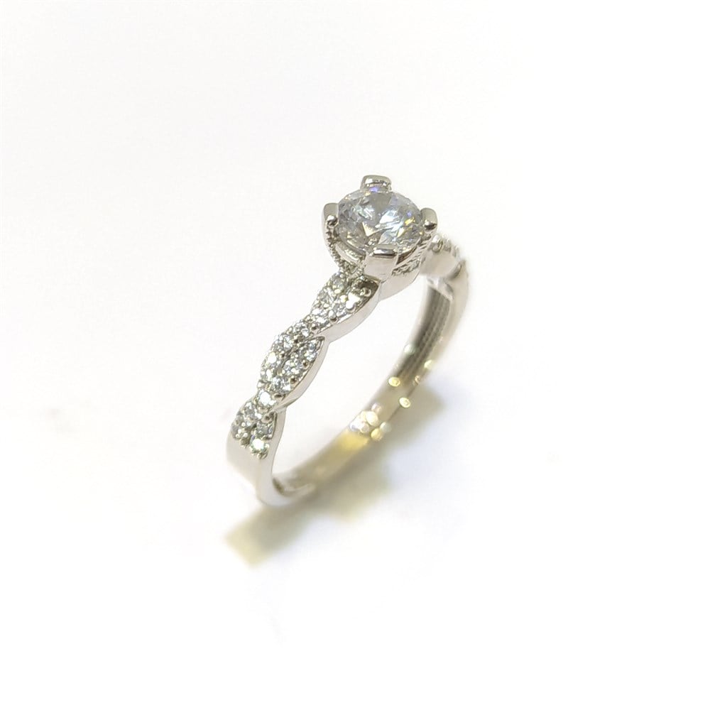 Tek TAş Yüzük 14 Ayar Altın