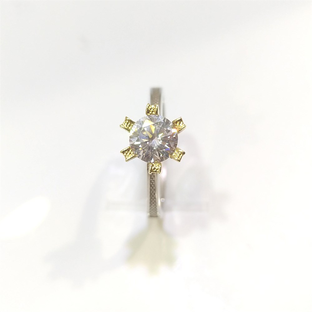 Tek TAş Yüzük 14 Ayar Altın