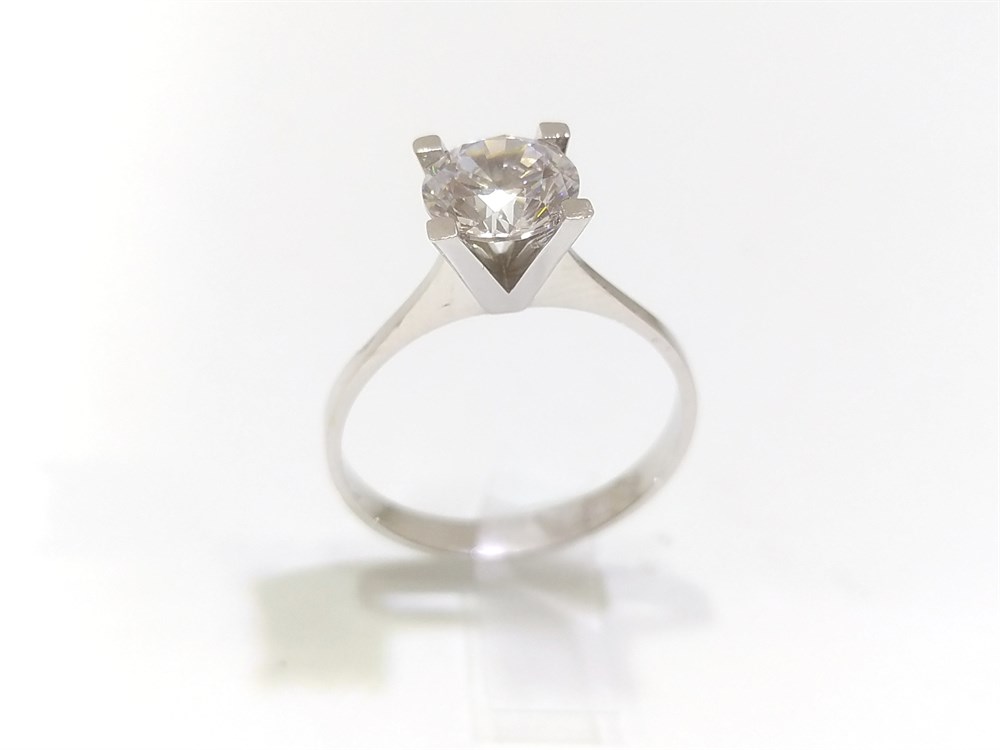 Tek TAş Yüzük 14 Ayar Altın