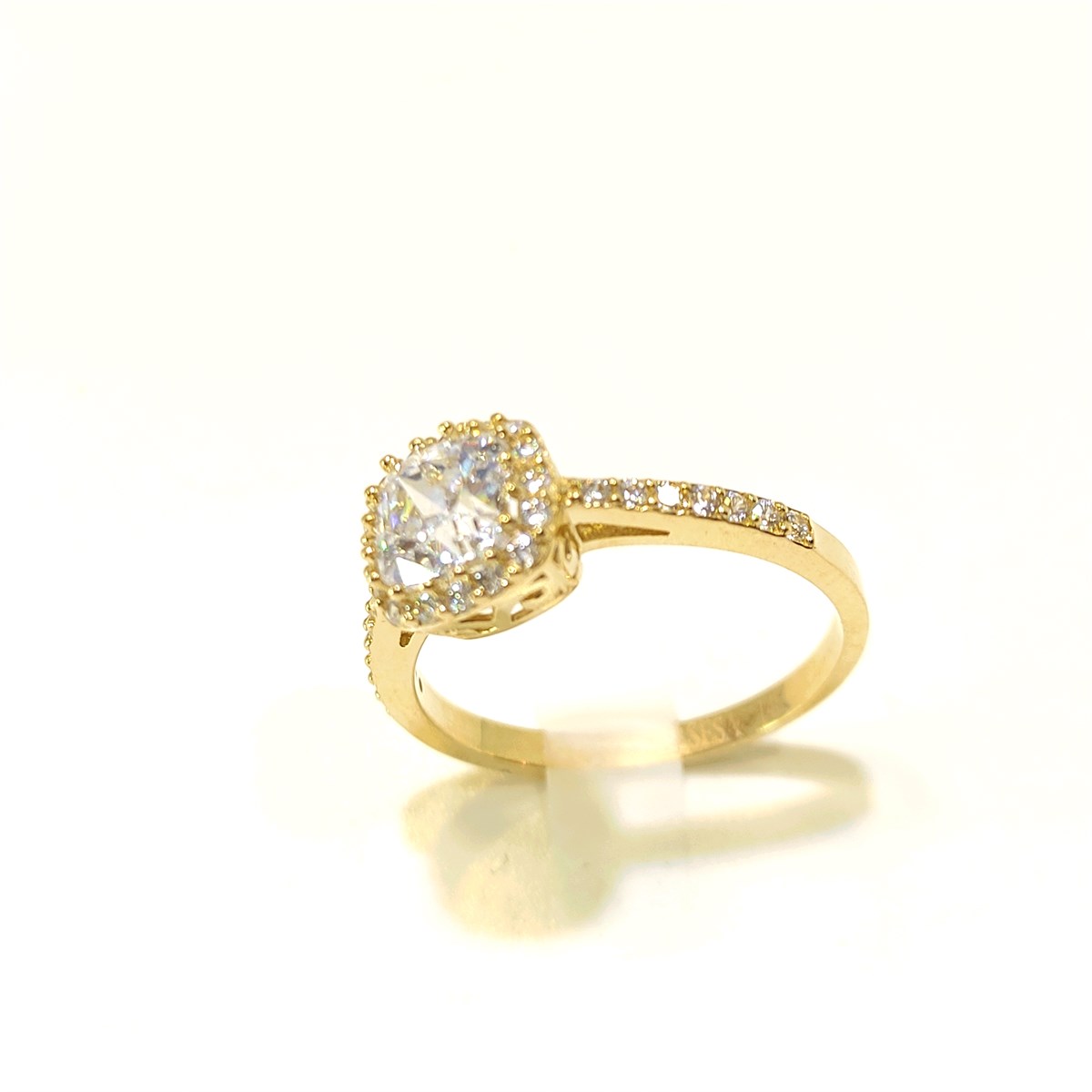 Tek Taş Yüzük 14 Ayar Altın