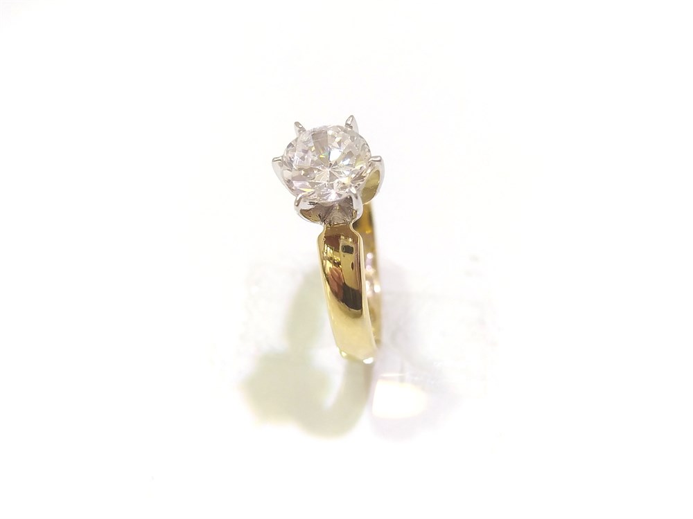 Tek Taş Yüzük 14 Ayar Altın