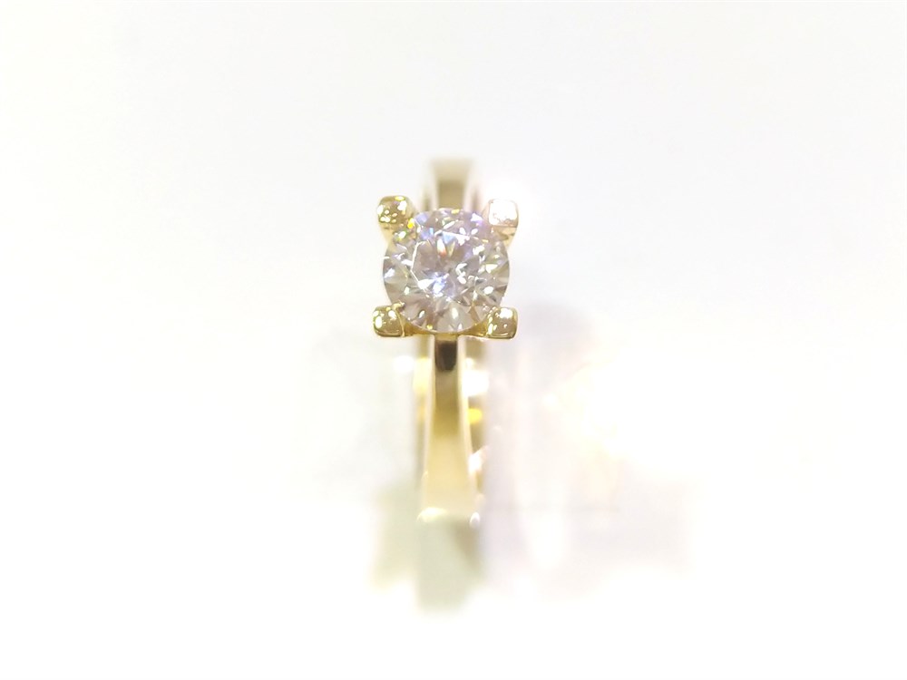 Tek TAş Yüzük 14 Ayar Altın