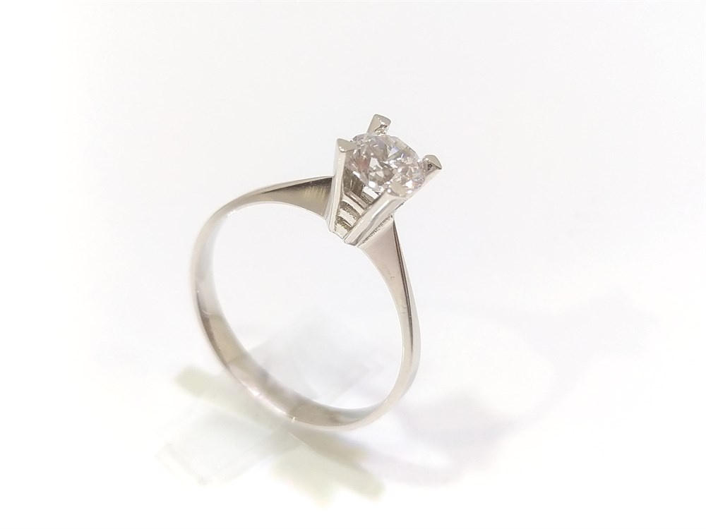 Tek TAş Yüzük 14 Ayar Altın