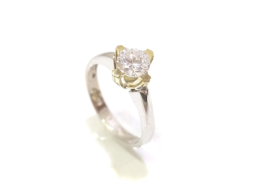 Tek Taş Yüzük 14 Ayar Altın