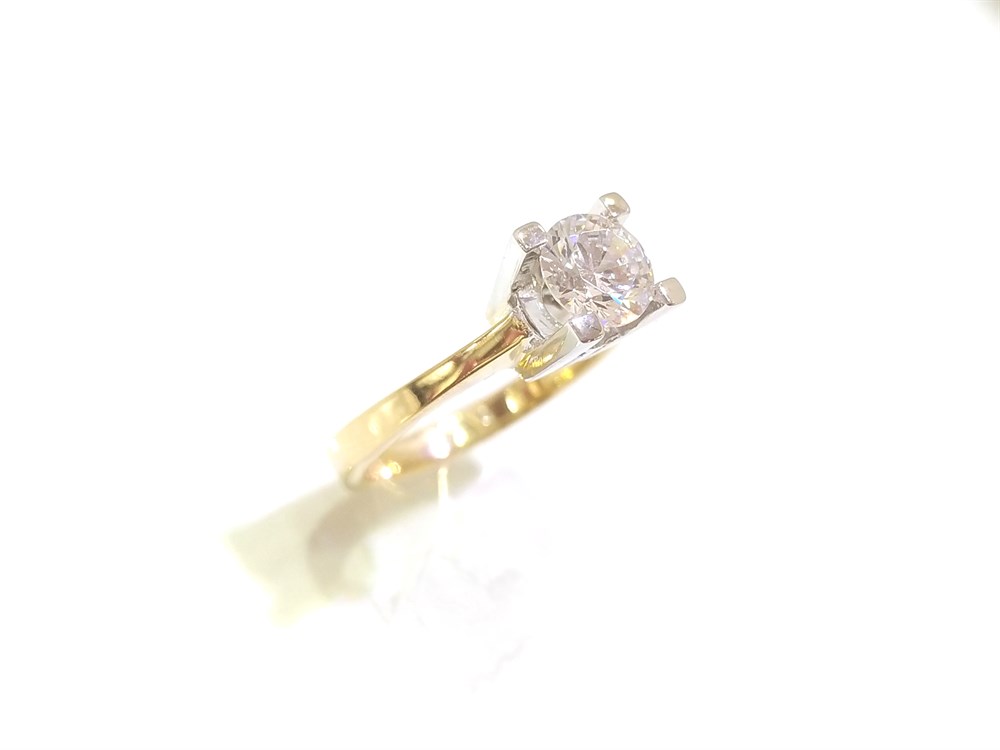 Tek Taş Yüzük 14 Ayar Altın