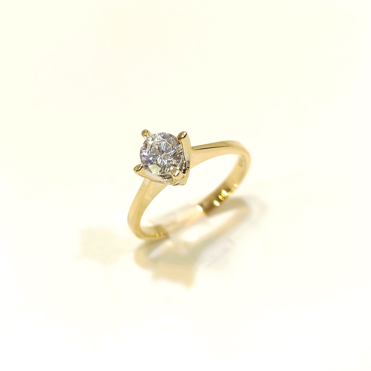 Tek Taş Yüzük 14 Ayar Altın