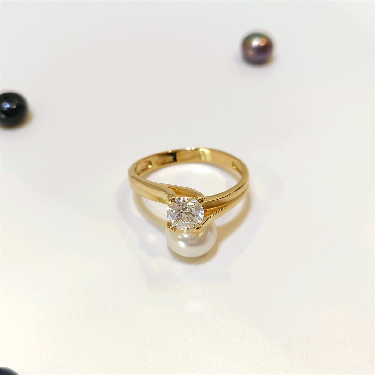 Tek Taş Yüzük 14 Ayar Altın HD VİDEOLU