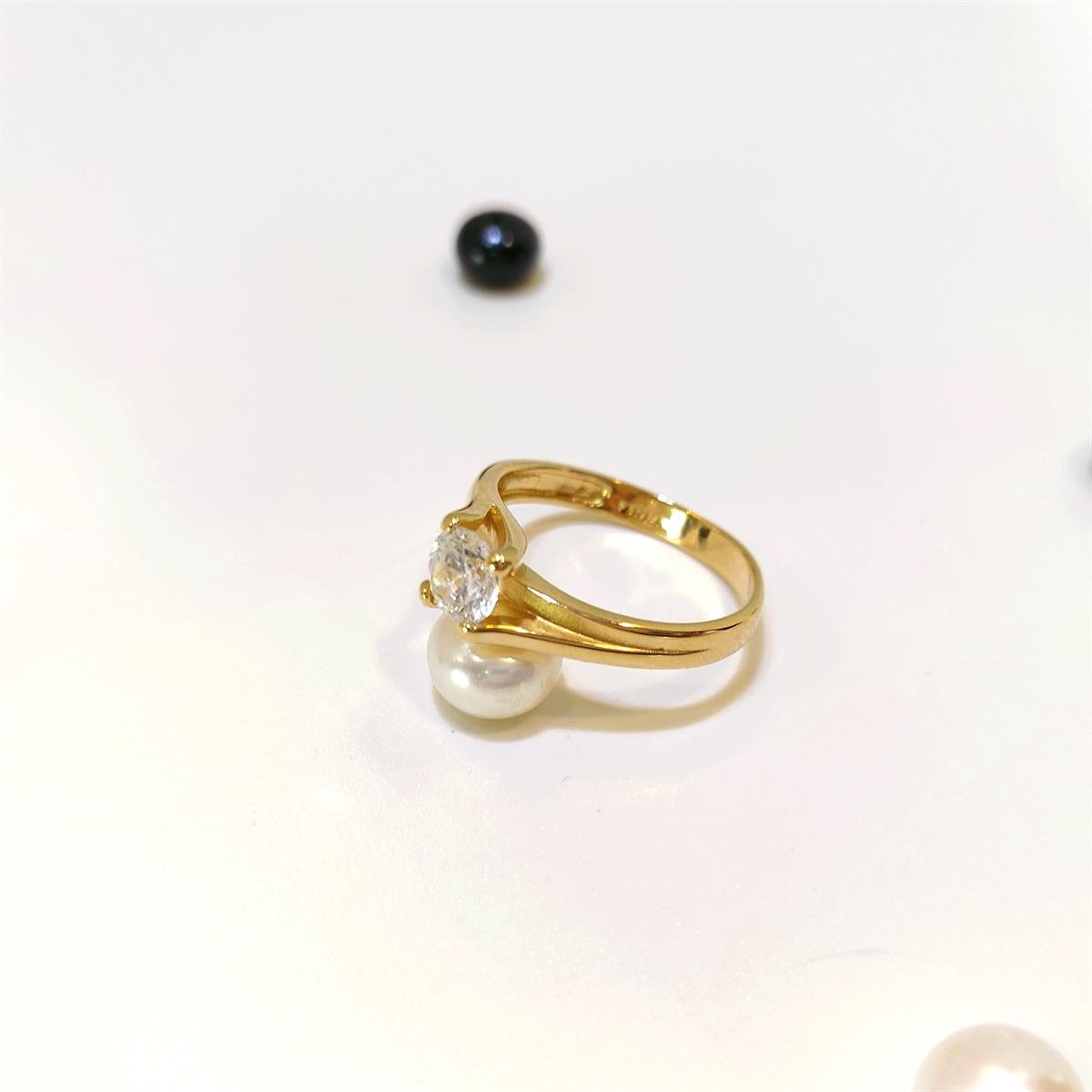 Tek Taş Yüzük 14 Ayar Altın HD VİDEOLU