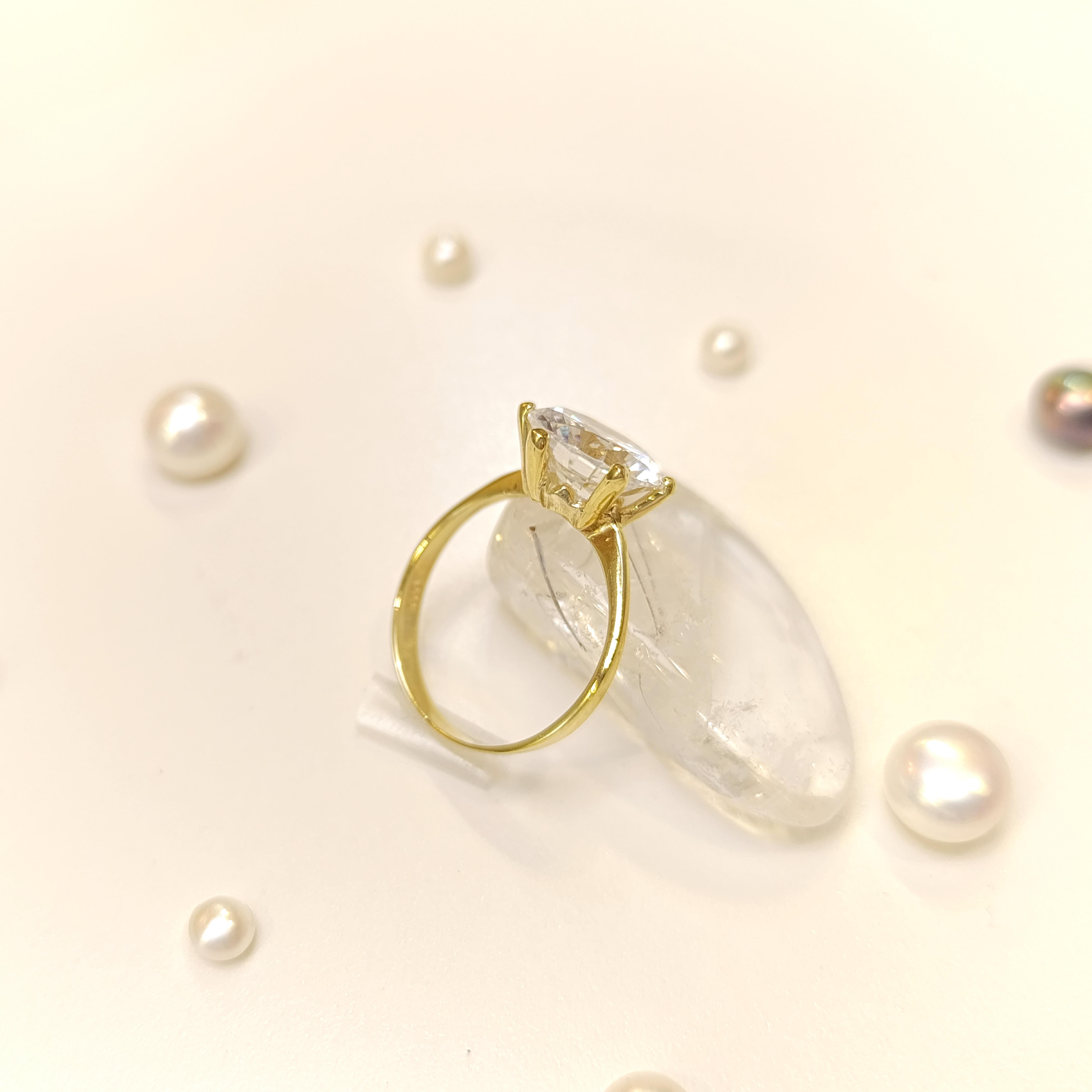 Tek Taş Yüzük 14 Ayar Altın HD VİDEOLU