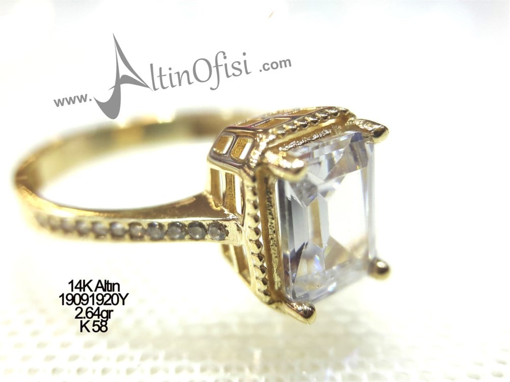 Tektaş Yüzük 14 Ayar Altın