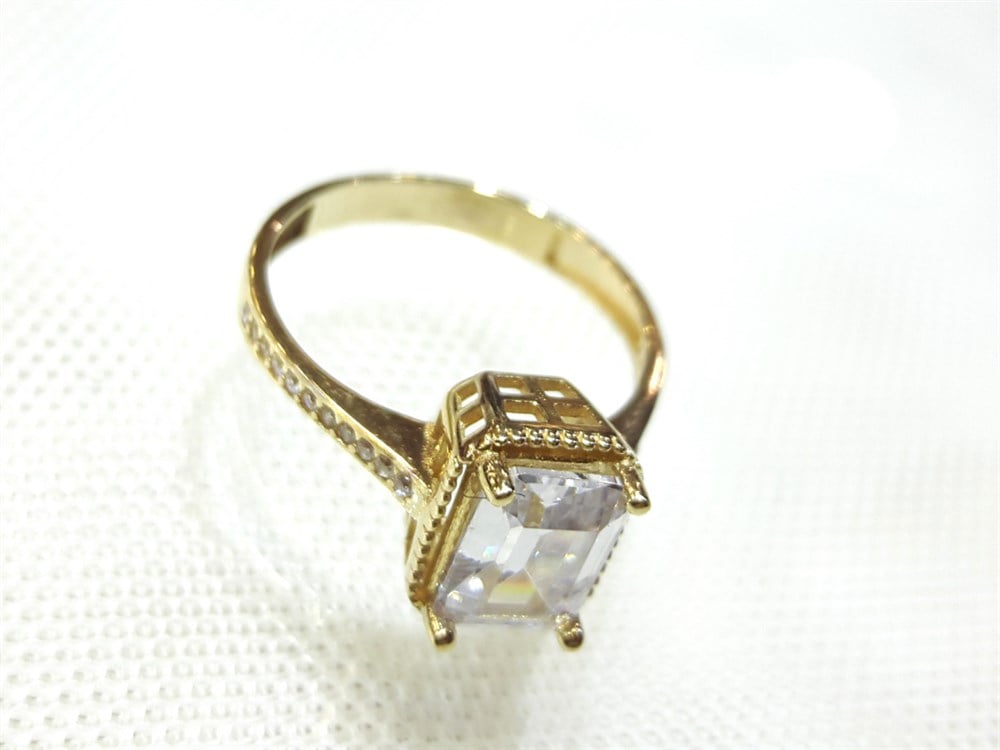 Tektaş Yüzük 14 Ayar Altın