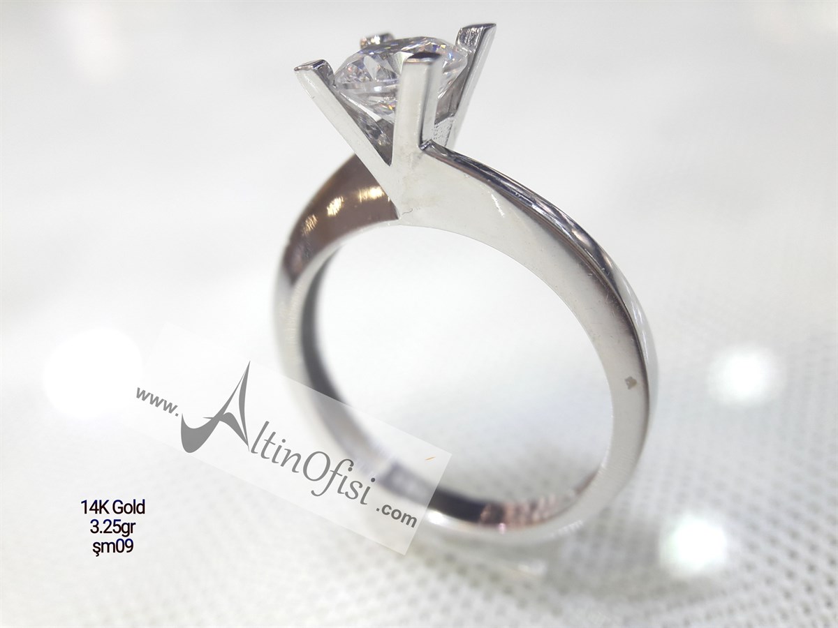 Tektaş Yüzük 14 Ayar Altın