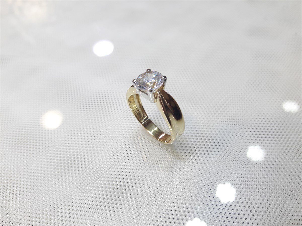 Tektaş Yüzük 14 Ayar Altın