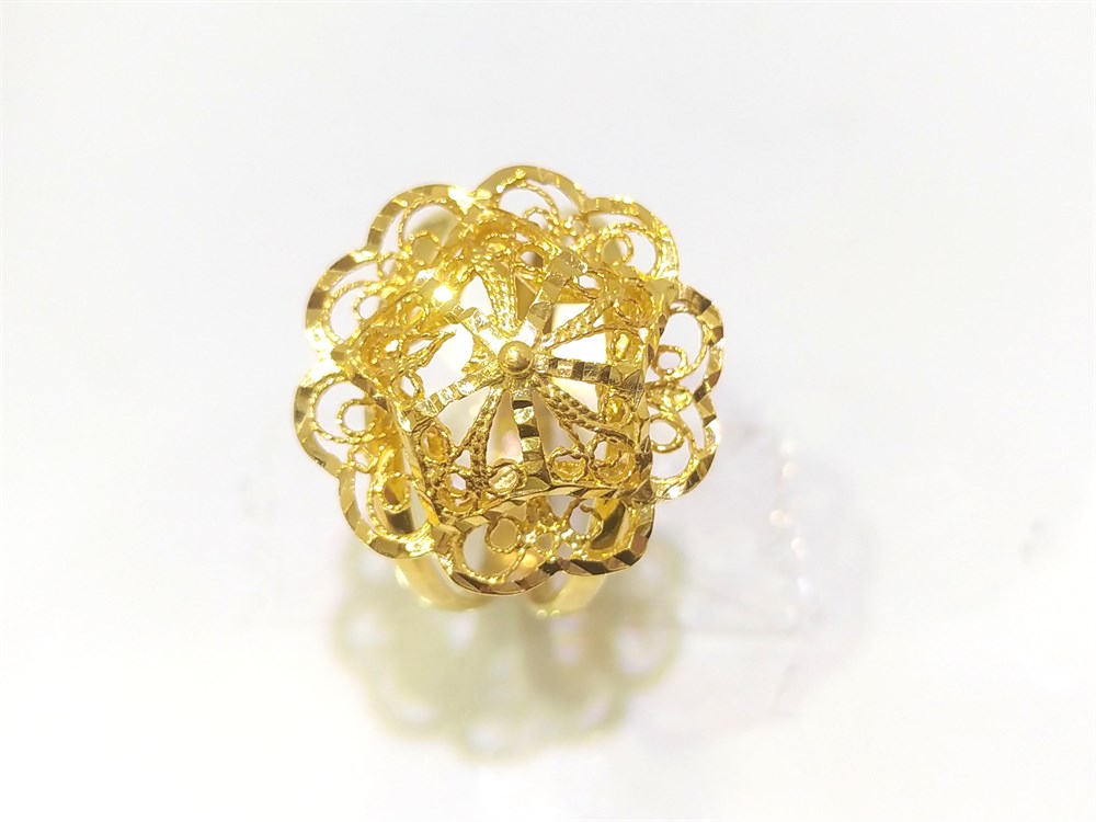 Telkare Gül Yüzük 14 Ayar Altın