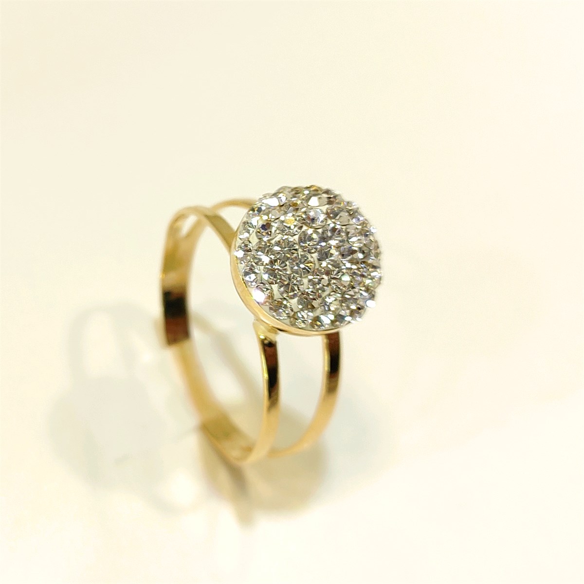 Top Yüzük 14 Ayar Altın