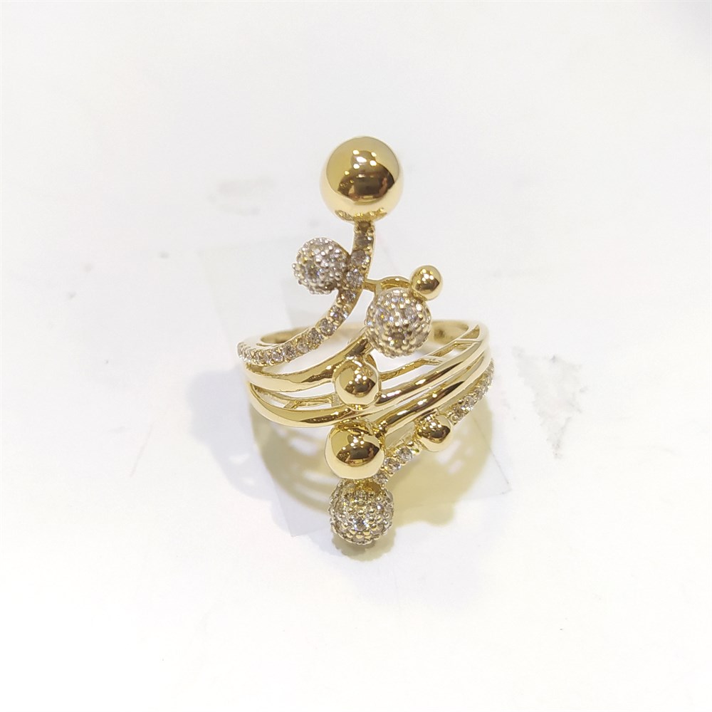 Toplu Tasarım Yüzük 14 Ayar Altın