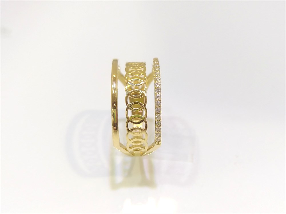 Üçlü Olimpiyat Yüzük 14 Ayar Altın