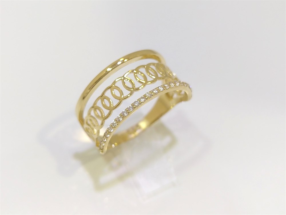 Üçlü Olimpiyat Yüzük 14 Ayar Altın