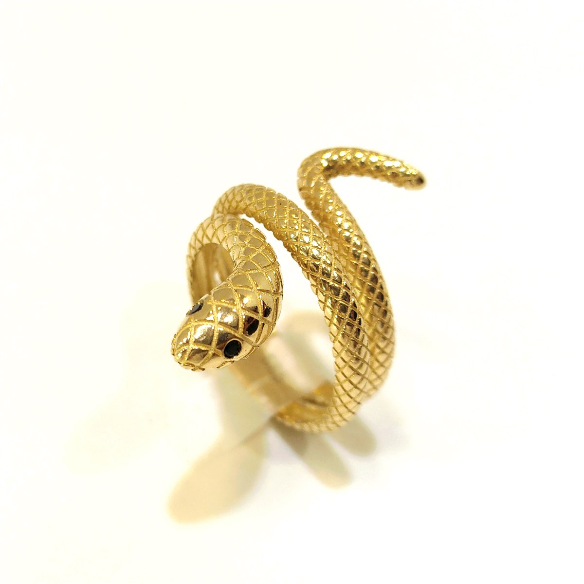 Yılan Yüzük 14 Ayar Altın