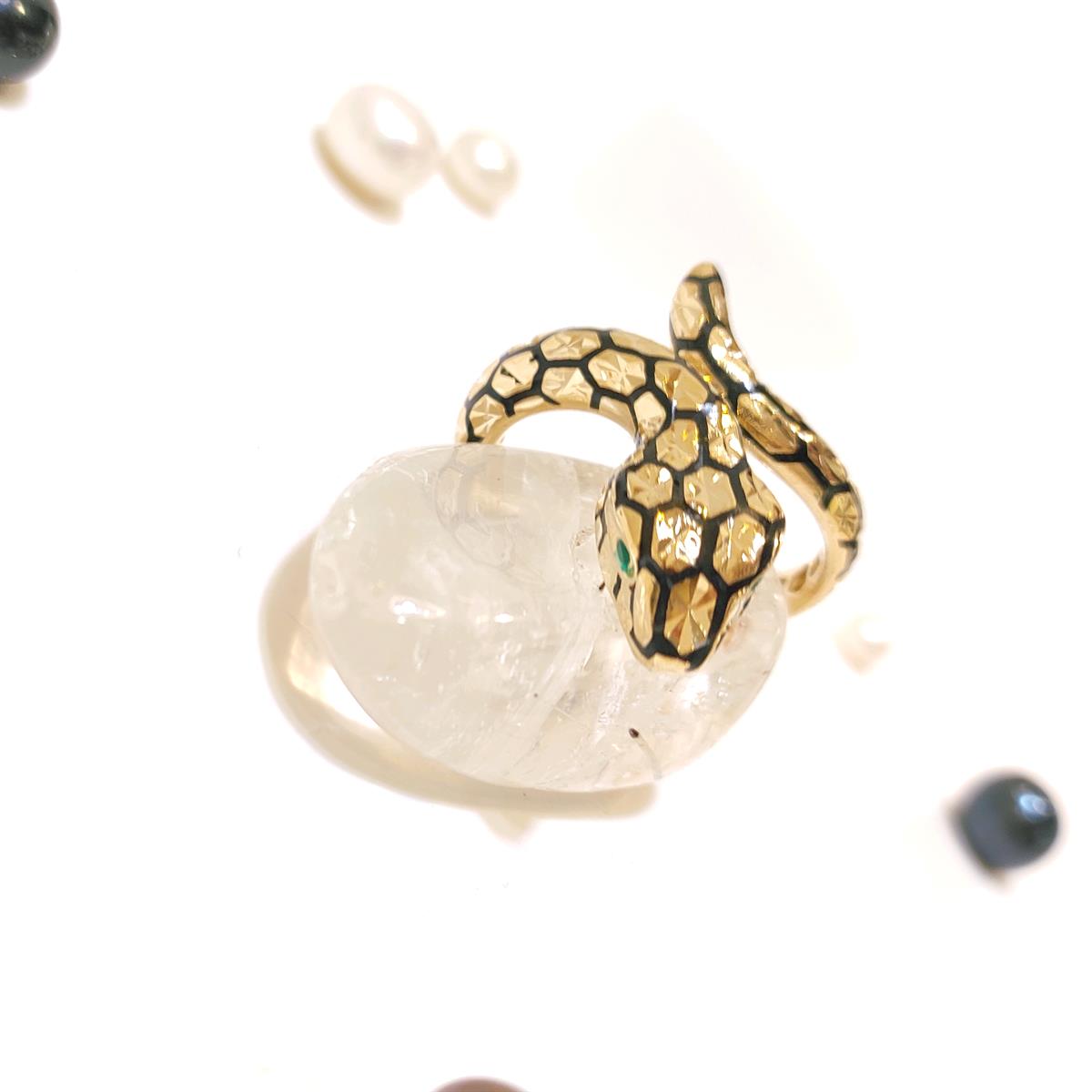 Yılan Yüzük 14 Ayar Altın HD VİDEOLU