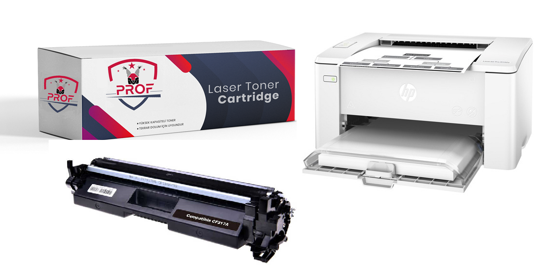 HP M102A-MFP-130A-CF217A Muadil Toner (çipli)