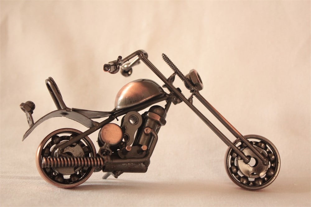 Chooper Model Özel İşçilikli Detaylı Metal Motosiklet