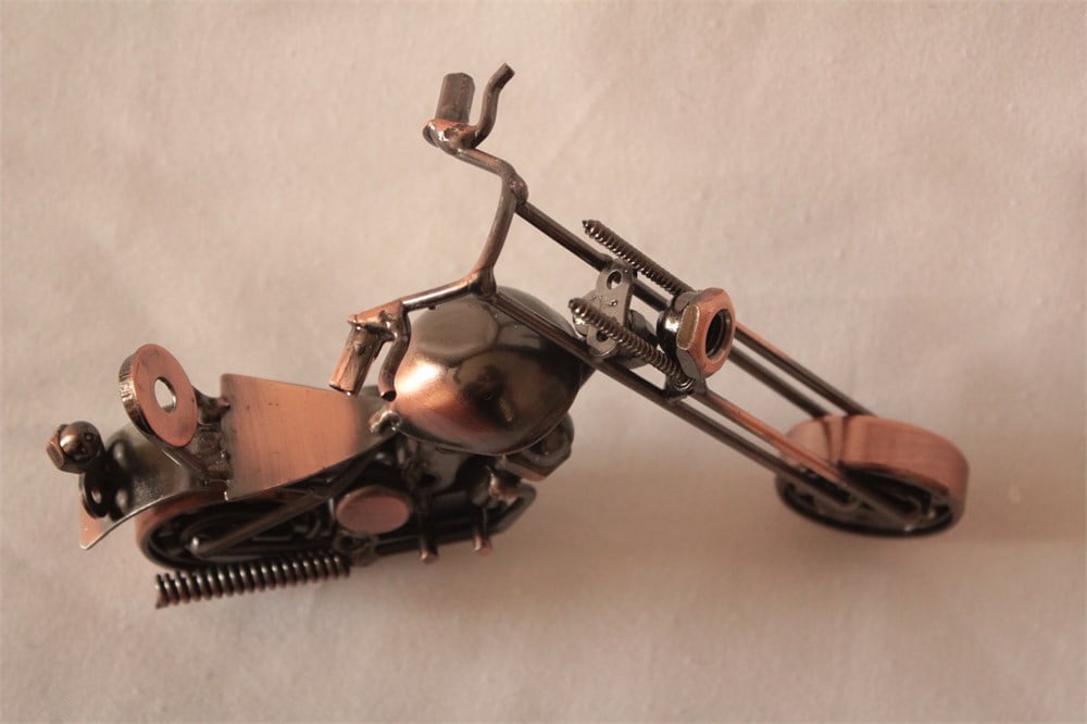 Chooper Model Özel İşçilikli Detaylı Metal Motosiklet