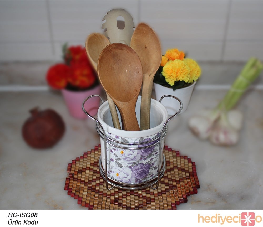 Porselen Standlı Kaşıklık