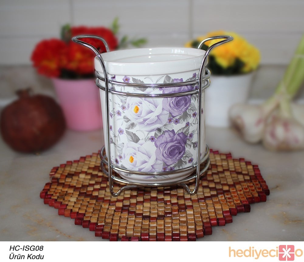 Porselen Standlı Kaşıklık