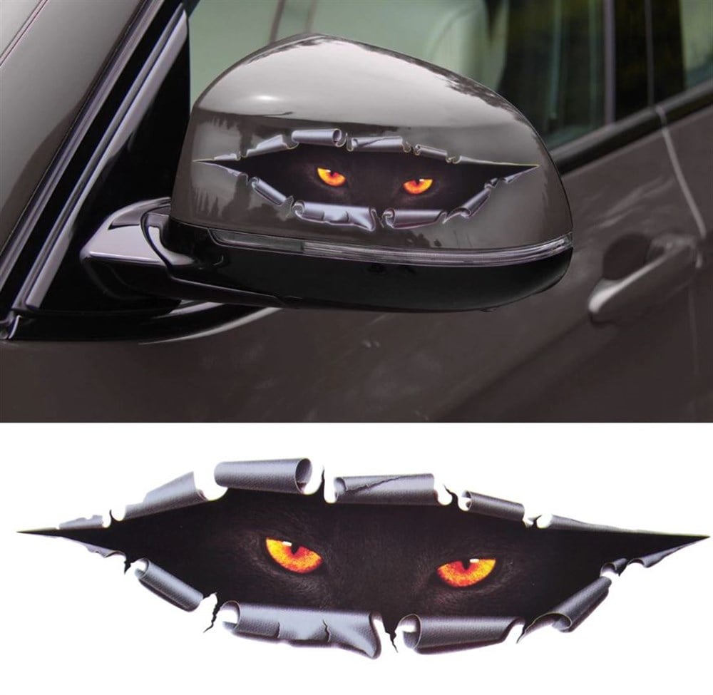3D Leopar Gözü Model Araba Çıkartması Sticker