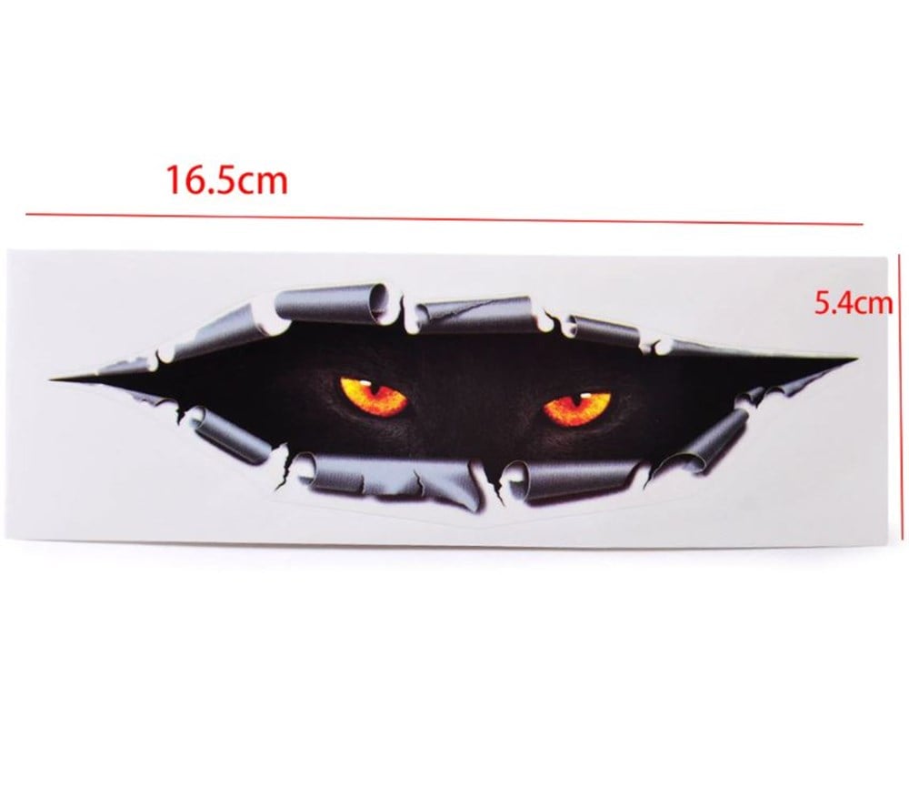 3D Leopar Gözü Model Araba Çıkartması Sticker