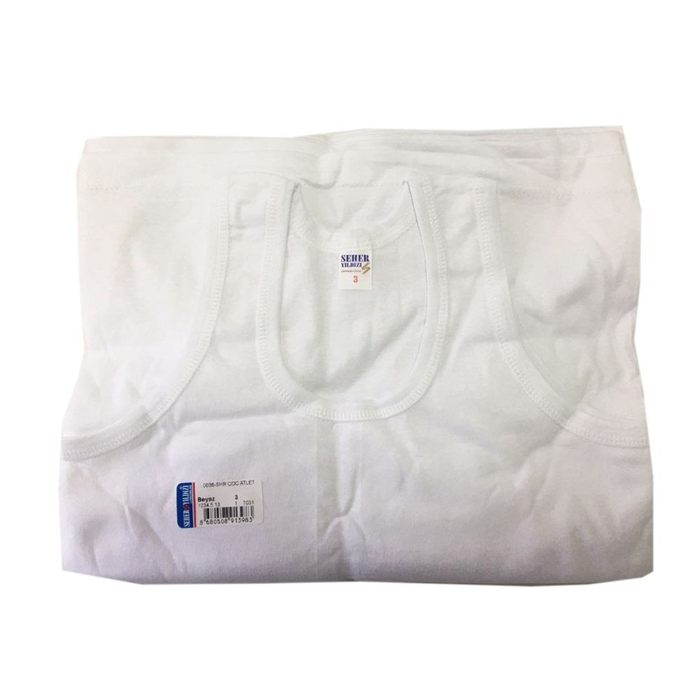 6 Adet Seher Yıldızı Erkek Çocuk Atlet Pamuklu