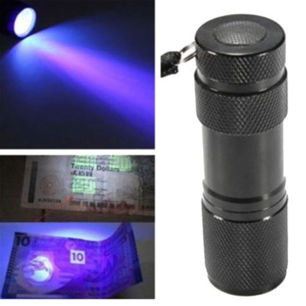 9 LEDli Ultraviyole Fener