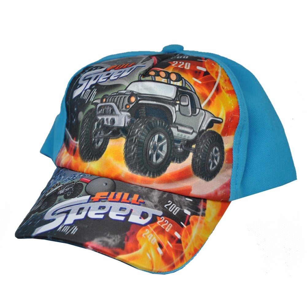 Arazi Arabası Modelli Erkek Yazlık Çocuk Şapkası 2-6 Yaş