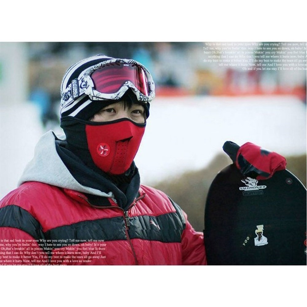 Bisiklet ve Motosiklet Rüzgar Geçirmez Polar Yüz Maskesi