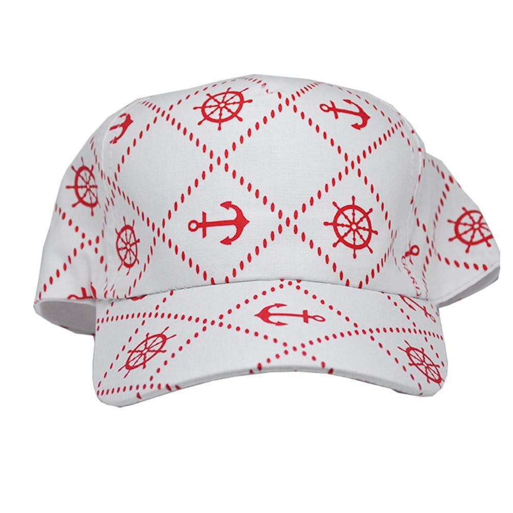 Denizci Çapa ve Dümen Tasarımlı Erkek Yazlık Çocuk Şapkası 2-6 Yaş