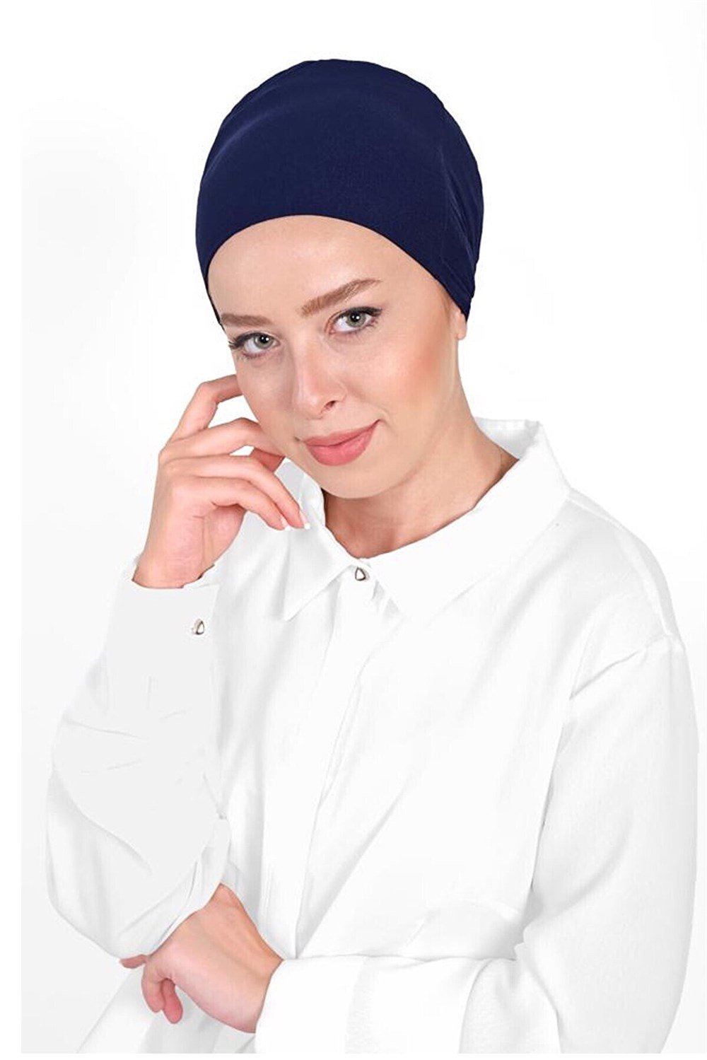 Düz Tesettür Penye Bone 1' Li Paket-