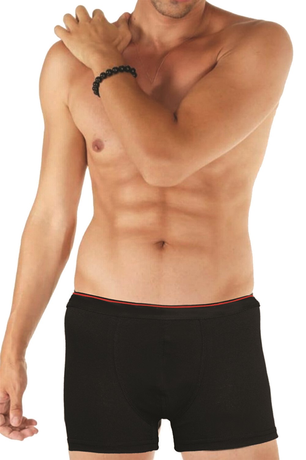 Erkek Gri Likralı Boxer 6'lı Paket