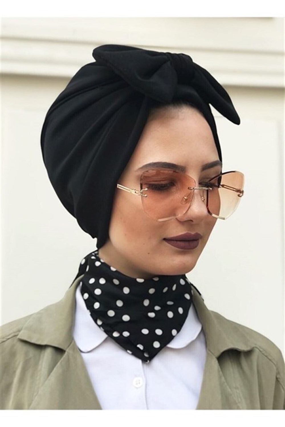 Fiyonklu Dış Tesettür Bone