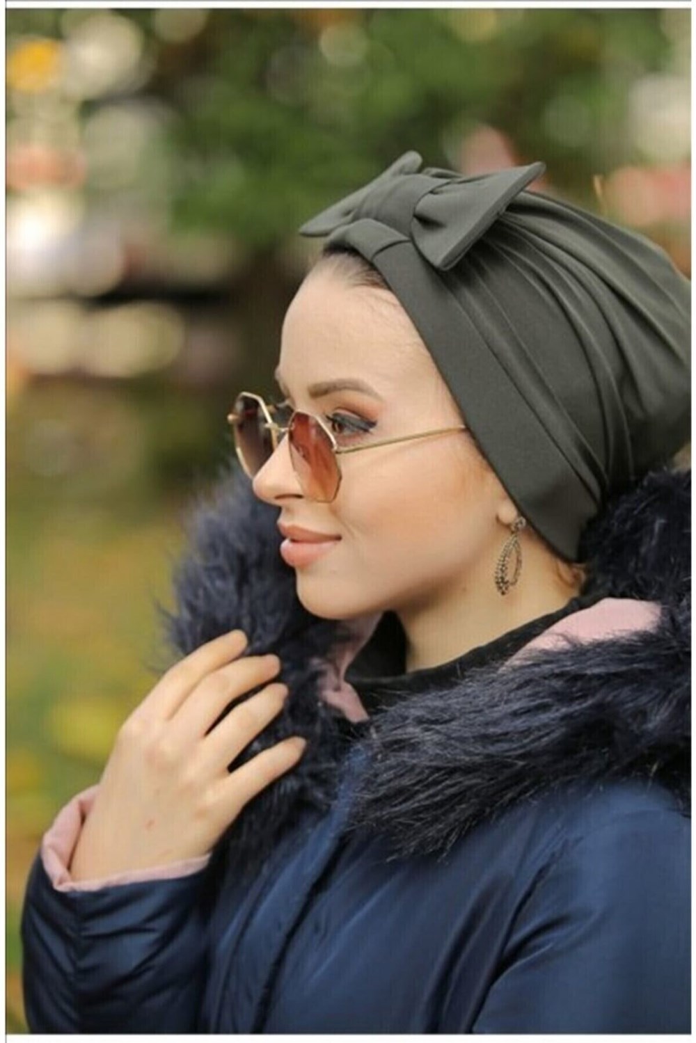 Fiyonklu Dış Tesettür Bone