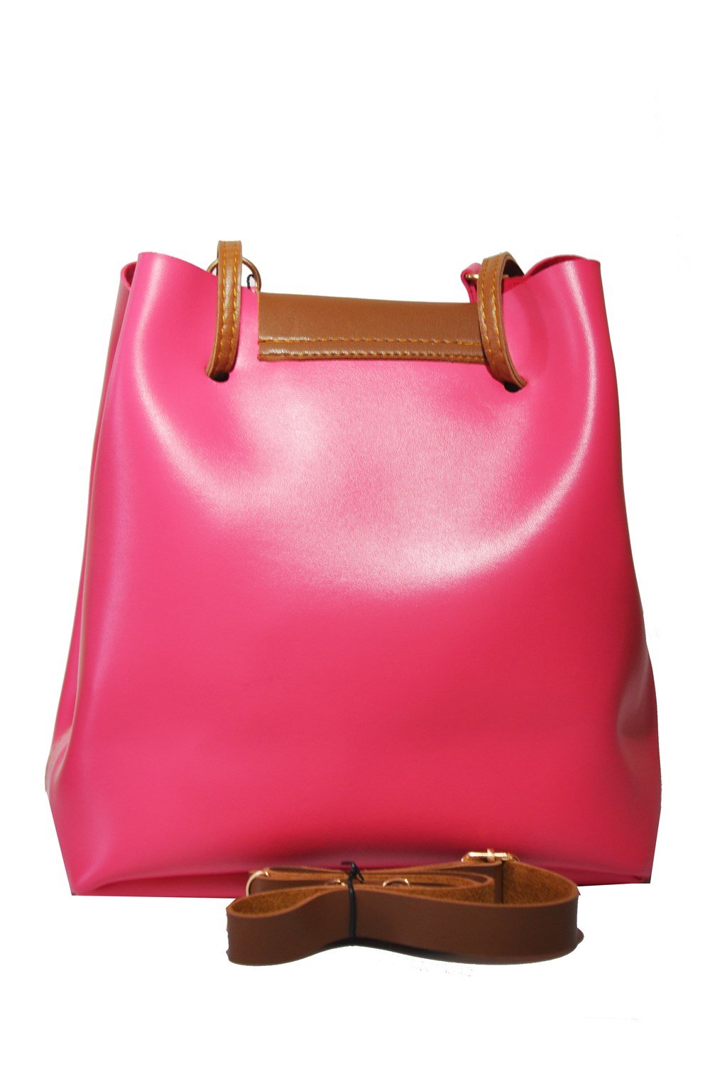 Fuşya Renk Ponponlu Kadın Kol Çantası