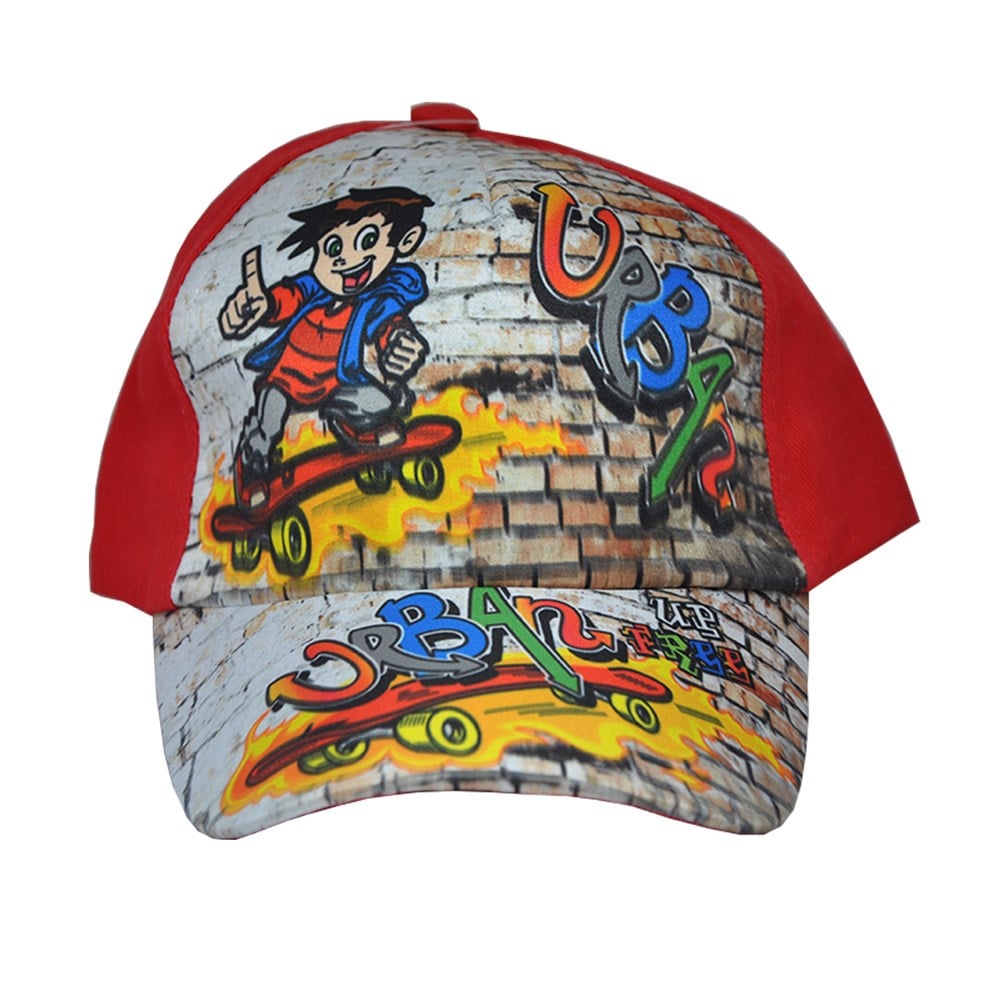 Kaykay Modelli Erkek Yazlık Çocuk Şapkası 2-6 Yaş