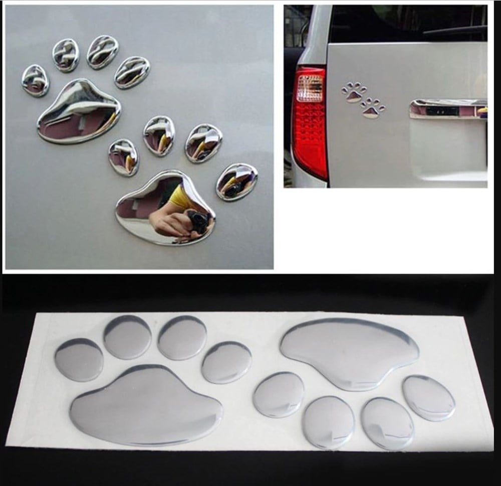 Kedi Köpek Pati Model Araba Çıkartması Sticker