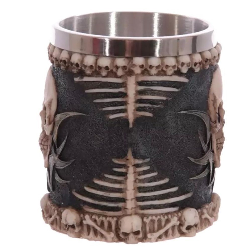 Kurukafa İskelet Tasarımlı Çelik Kupa Bardak